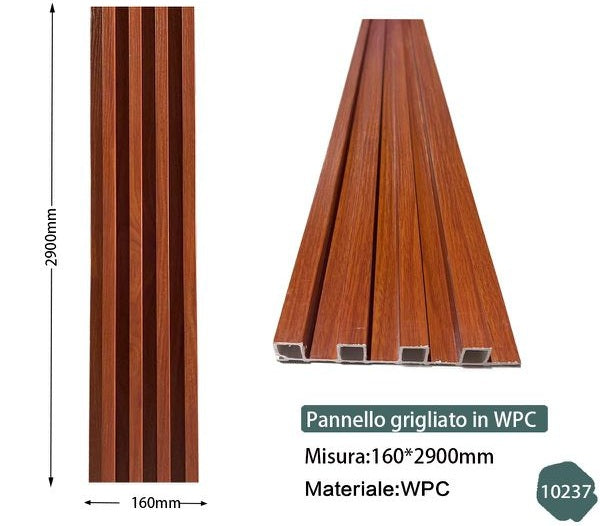 Doghe in WPC - Effetto Marrone Scuro