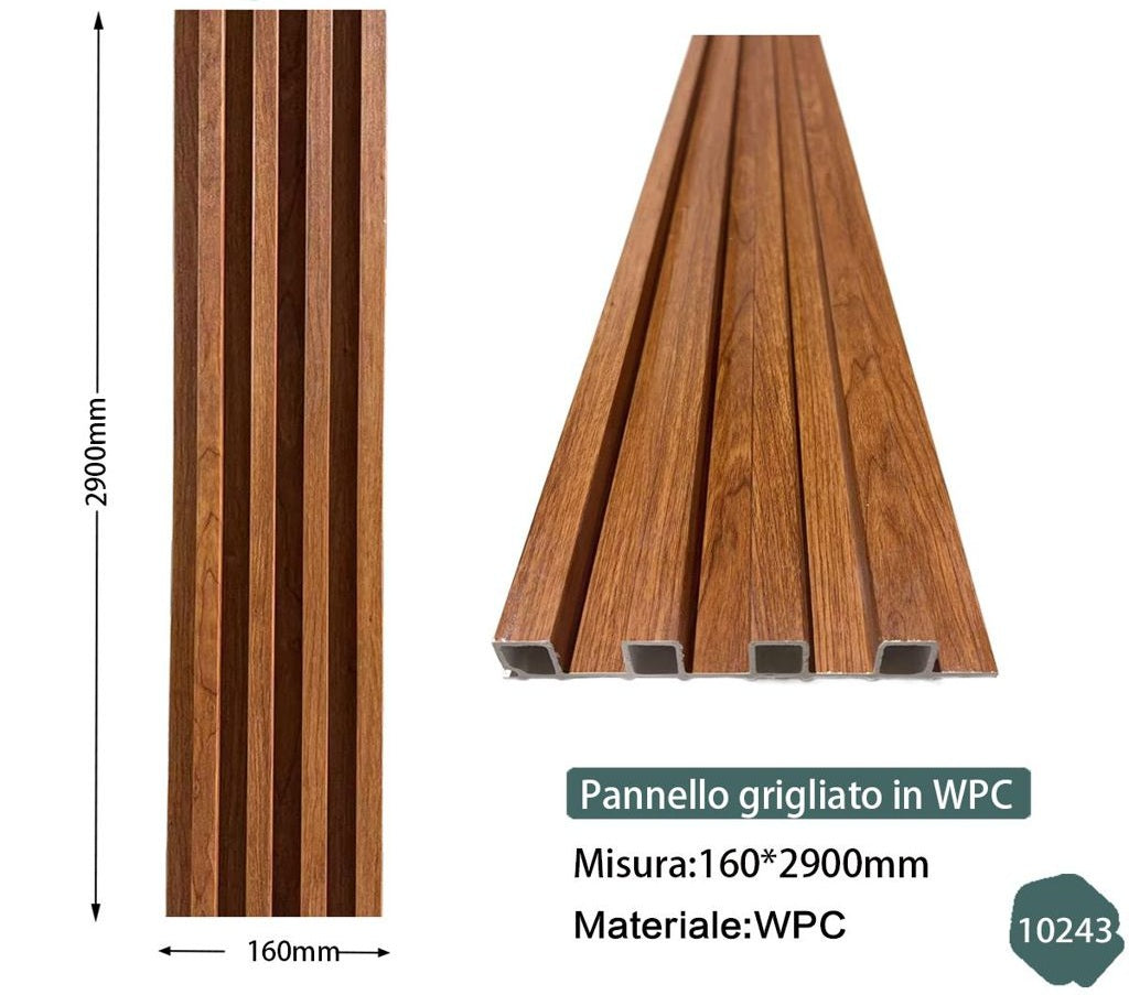 Doghe in WPC - Effetto Legno Marrone Chiaro