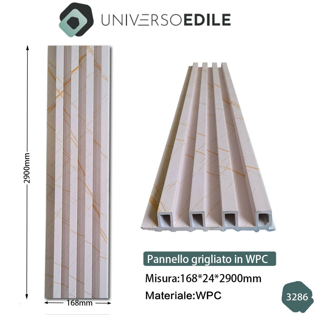 Doghe in WPC - Effetto Marmo Beige Oro