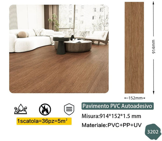 Pavimento PCV - Marrone chiaro